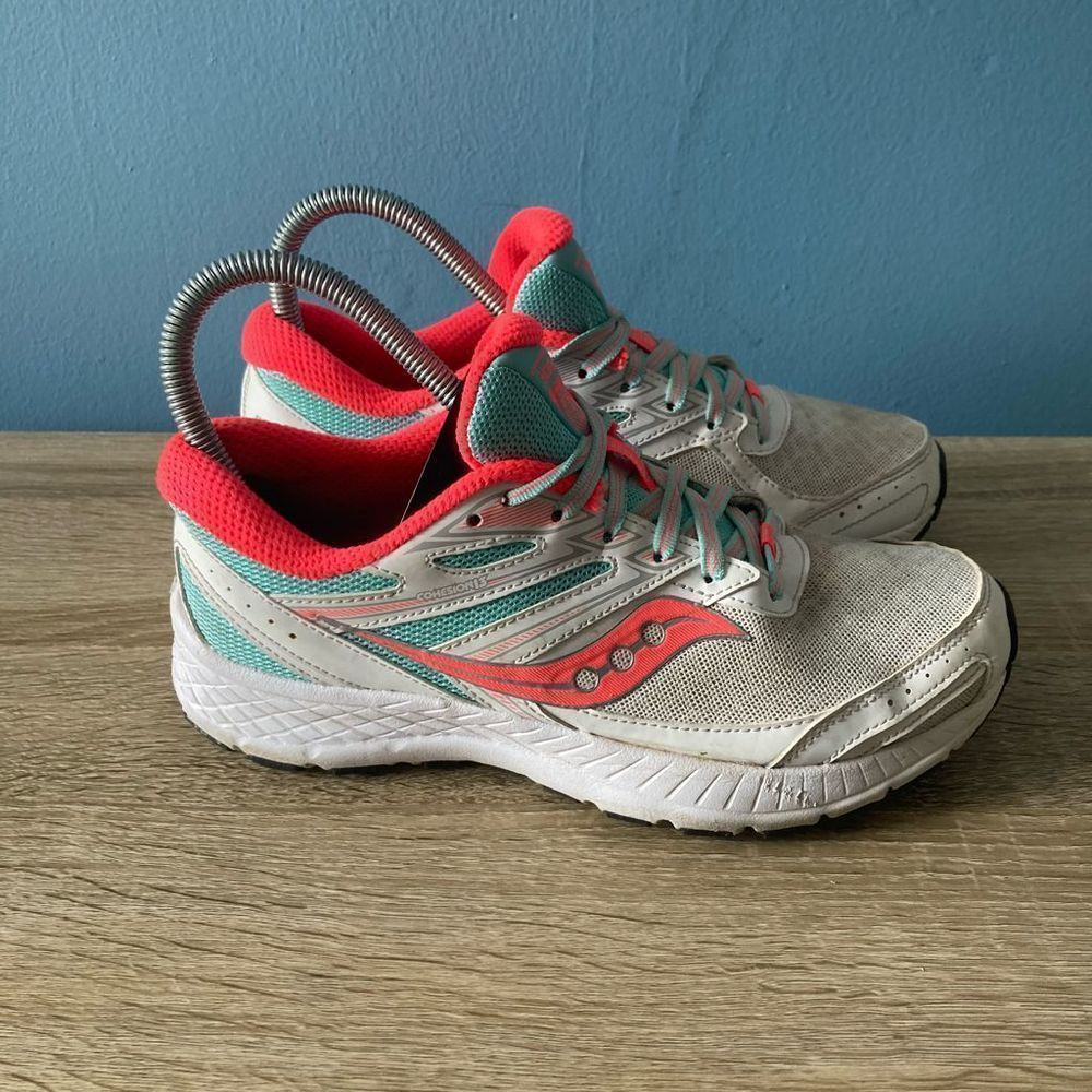 Saucony Cohesion 13 Plush- Women's (Size 6.5) Running Shoes White, Pink